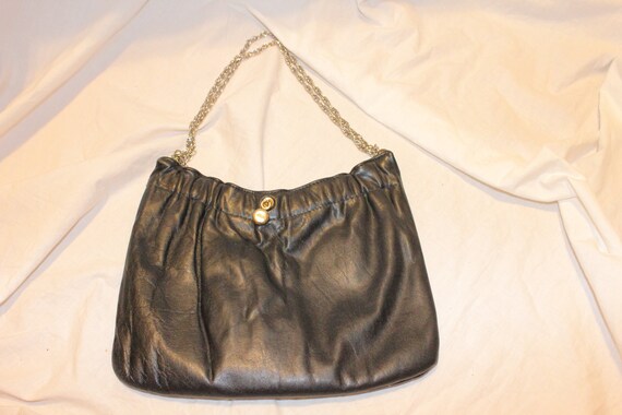 VINTAGE LEATHER PURSE,vintage leather shoulder ba… - image 7