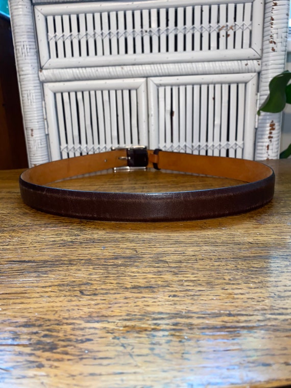 VINTAGE LEATHER BELT,vintage men leather belt,vin… - image 5
