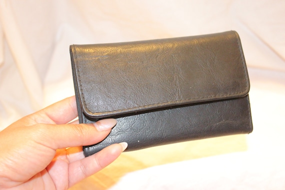 VGT BLACK LEATHER Wallet,black leather wallet,vin… - image 1