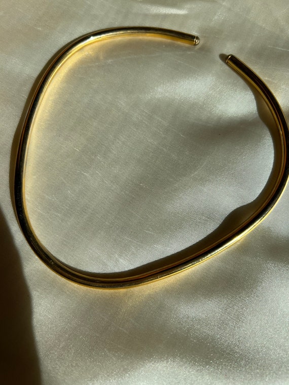 VINTAGE GOLD CHOKER Necklace,vintage gold choker … - image 10