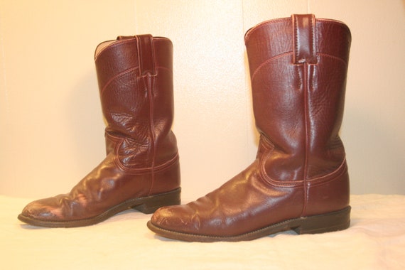 Size 6,BOHO LEATHER BOOTS,western boots,justin boo