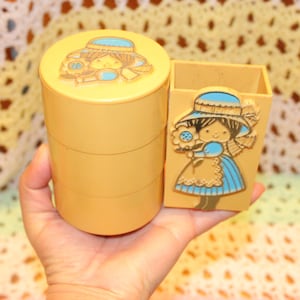 ORGANISATEUR EMPILABLE VINTAGE, décor de pépinière vintage, présentoir de bijoux vintage, porte-bijoux vintage pour fille, décor vintage pour fille, empilable vintage