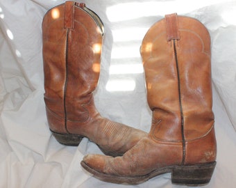 Talla 7 VINTAGE TONY LAMA Hombre Botas,tony lama boots,vintage mens cowboy boots size 7,vintage mens boots brown,tony lama mens boots,botas hombre