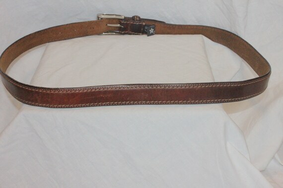 VINTAGE BRIGHTON LEATHER Belt,vintage leather bel… - image 9