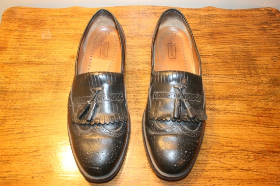 Size11,LEATHER LOAFERS,mens leather loafers,black