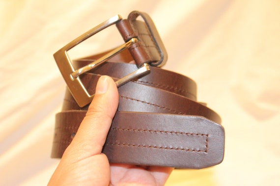 MENS LEATHER WIDE Belt,leather belt mens,mens lea… - image 5