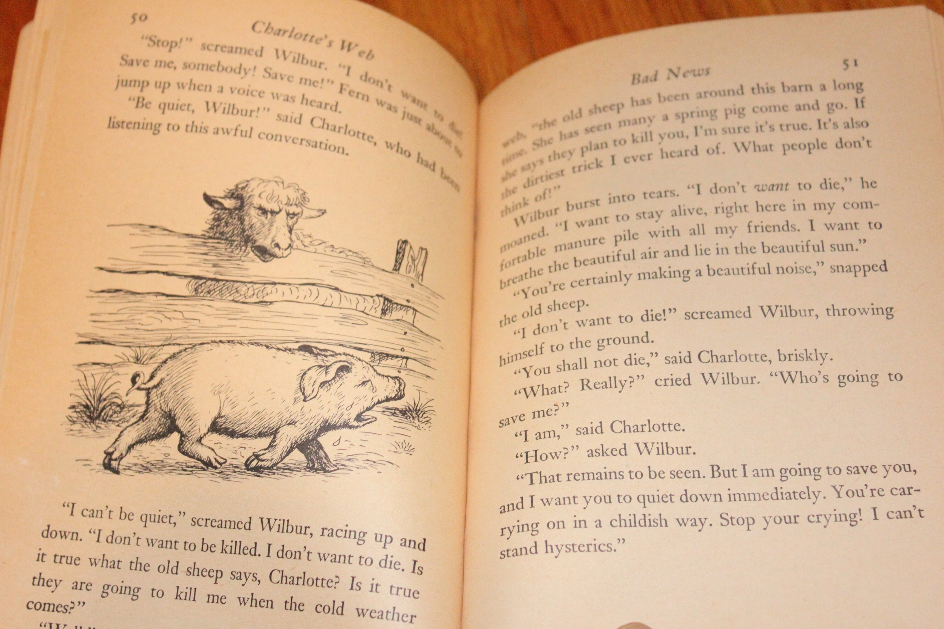 Charlottes Web Wilbur Crying