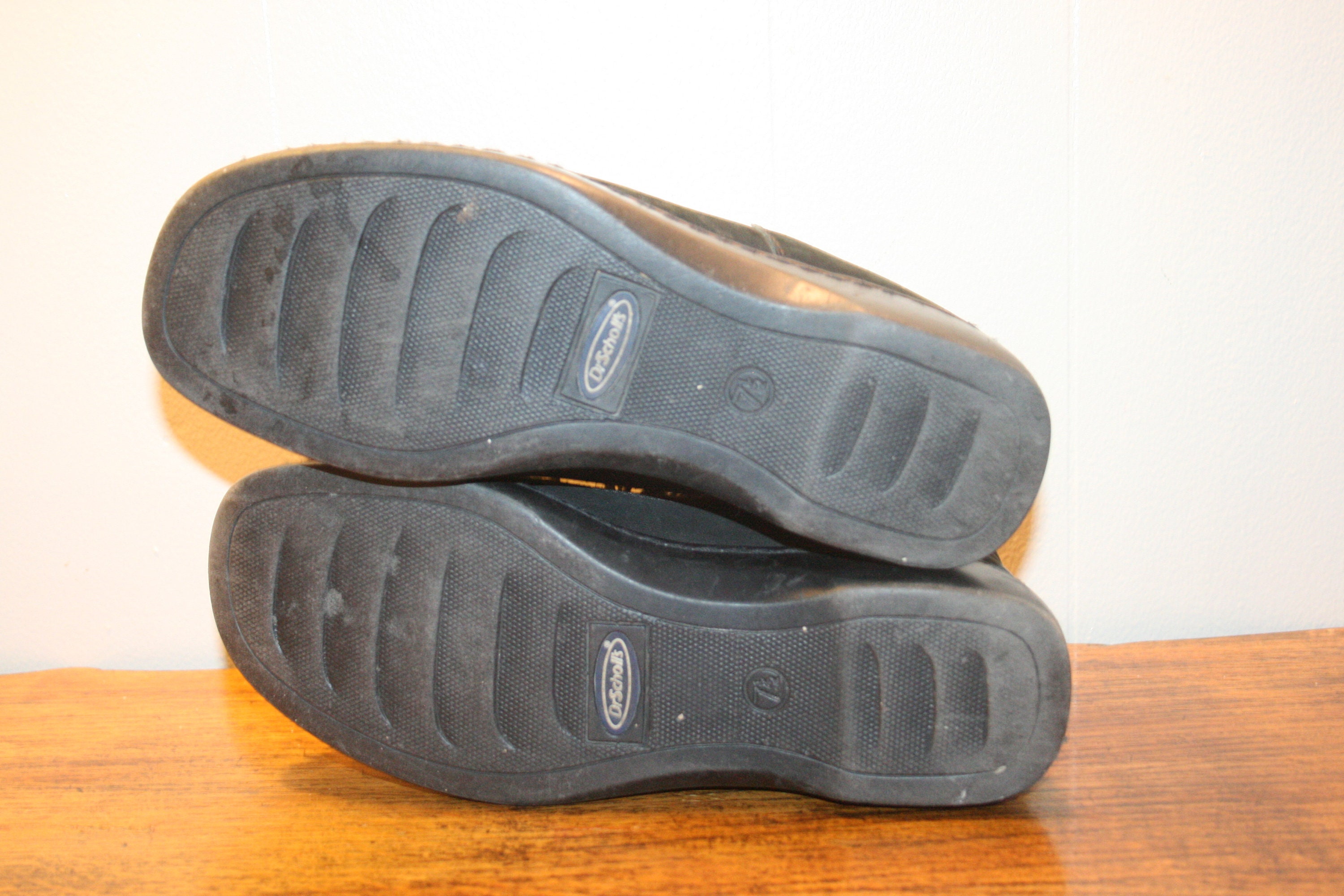 7.5DR.SCHOLLS LEATHER Bootsblack leather bootsblack leather | Etsy
