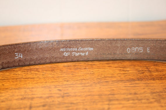 VINTAGE CLASSIC LEATHER Belt,vintage skinny leath… - image 7