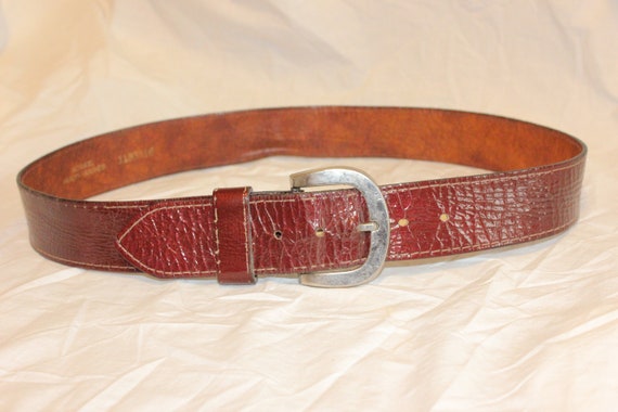 VGT LEATHER WIDE Belt,small womens leather belt,womens leather belt,leather belt big buckle,oxblood leather belt,oxblood leather belt,belt