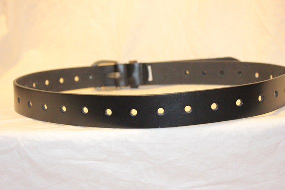 VINTAGE LEATHER BIKER Belt,vintage leather belt,w… - image 5