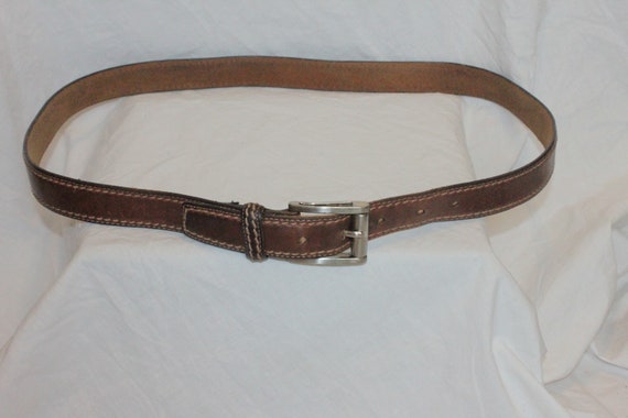 VINTAGE BRIGHTON LEATHER Belt,vintage leather bel… - image 2