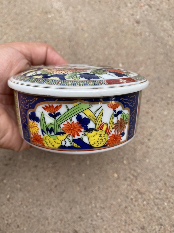 PORCELAIN FLOWER BOX,porcelain box with lid,porce… - image 3
