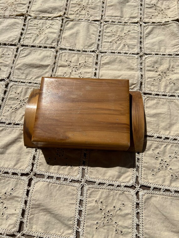 VINTAGE HANDMADE WOOD Box,vintage wood box,vintag… - image 2