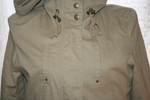 WOMEN KHAKI JACKET,women jacket with hood,women j… - image 7