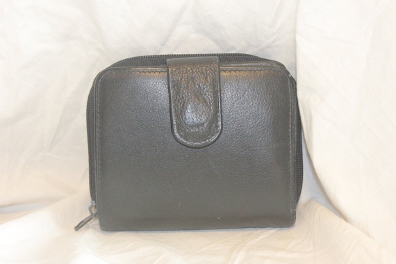Sac Portefeuille Organisateur Classiques Entier En Cuir Rouge - Taille Small - Occasion