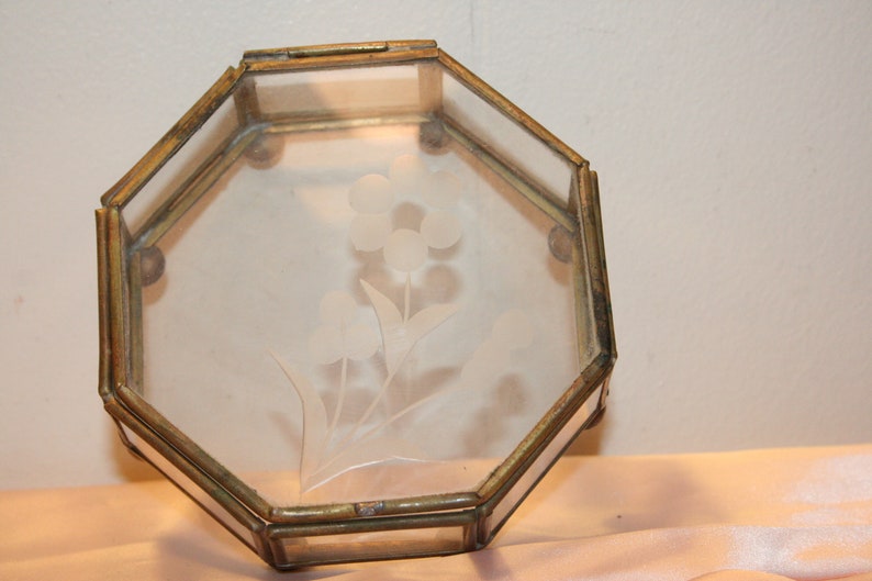 DRIED FLOWERS BOX,flower box,glass box,jewelry glass box,trinket jewelry box,glass box wedding,glass box geometric,heirloom box,french decor