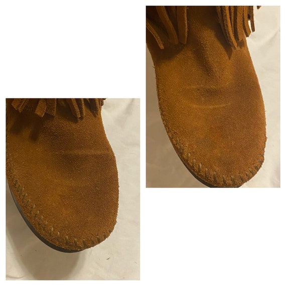 size 6,MINNETONKA FRINGE BOOTS,minnetonka moccasi… - image 10