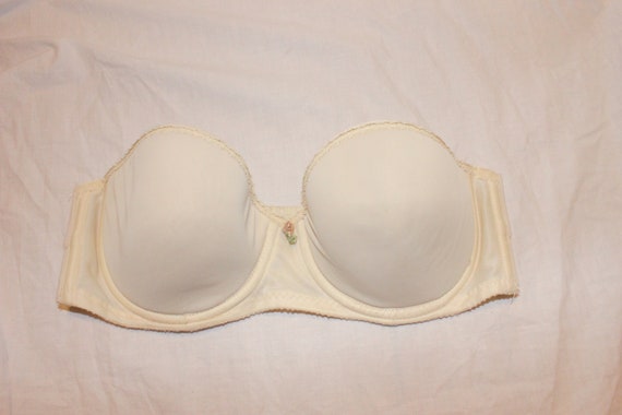 STRAPLESS VINTAGE BRA,vintage bra,simple straples… - image 1