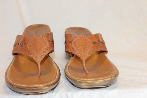 size 8 VGT SANDAL HEELS,vintage boho wedding shoe… - image 9