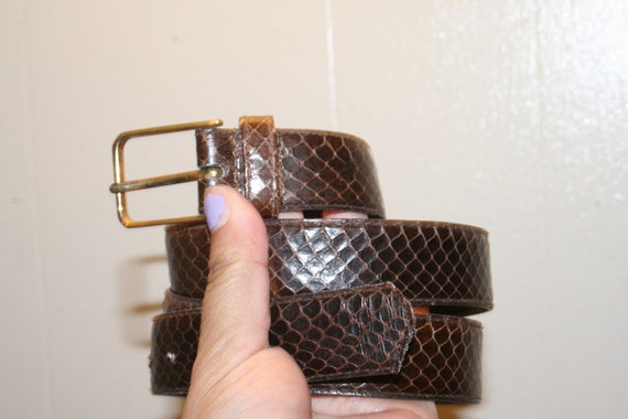 small,SNAKE SKIN BELT,snake belt,boho belt,southw… - image 2