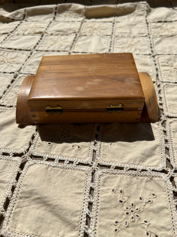 VINTAGE HANDMADE WOOD Box,vintage wood box,vintag… - image 5