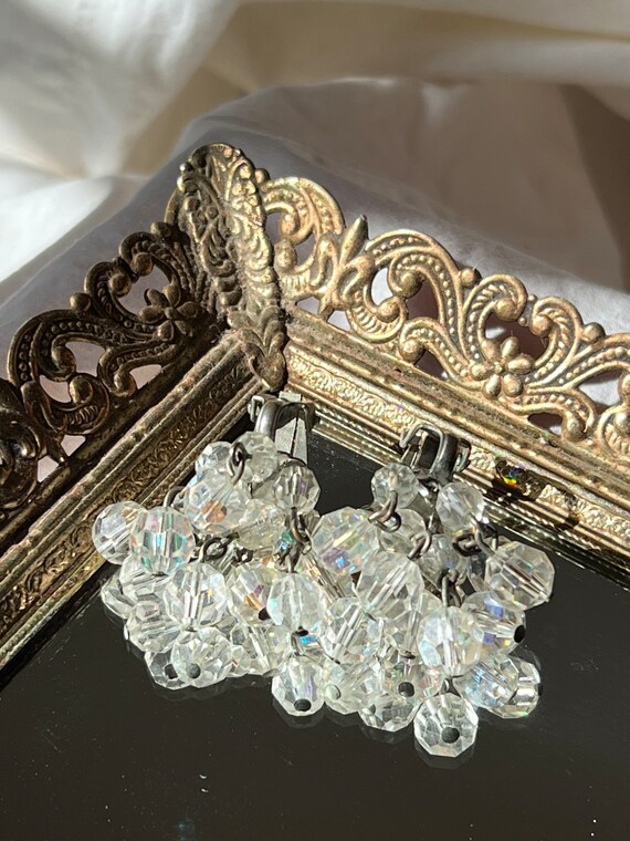 VGT SWAROVSKI GLASS Earrings,vintage wedding swar… - image 2
