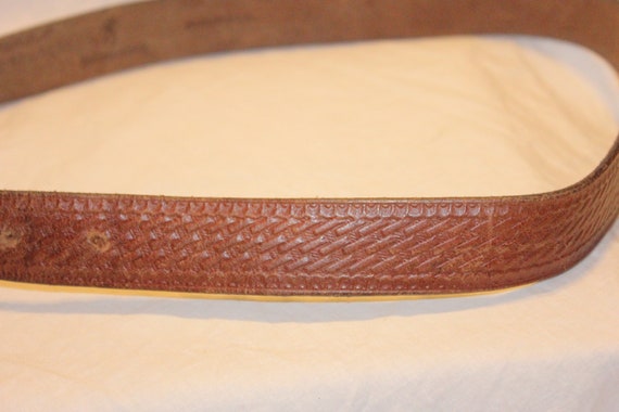 VINTAGE LEATHER BIKER Belt,vintage leather belt,w… - image 4