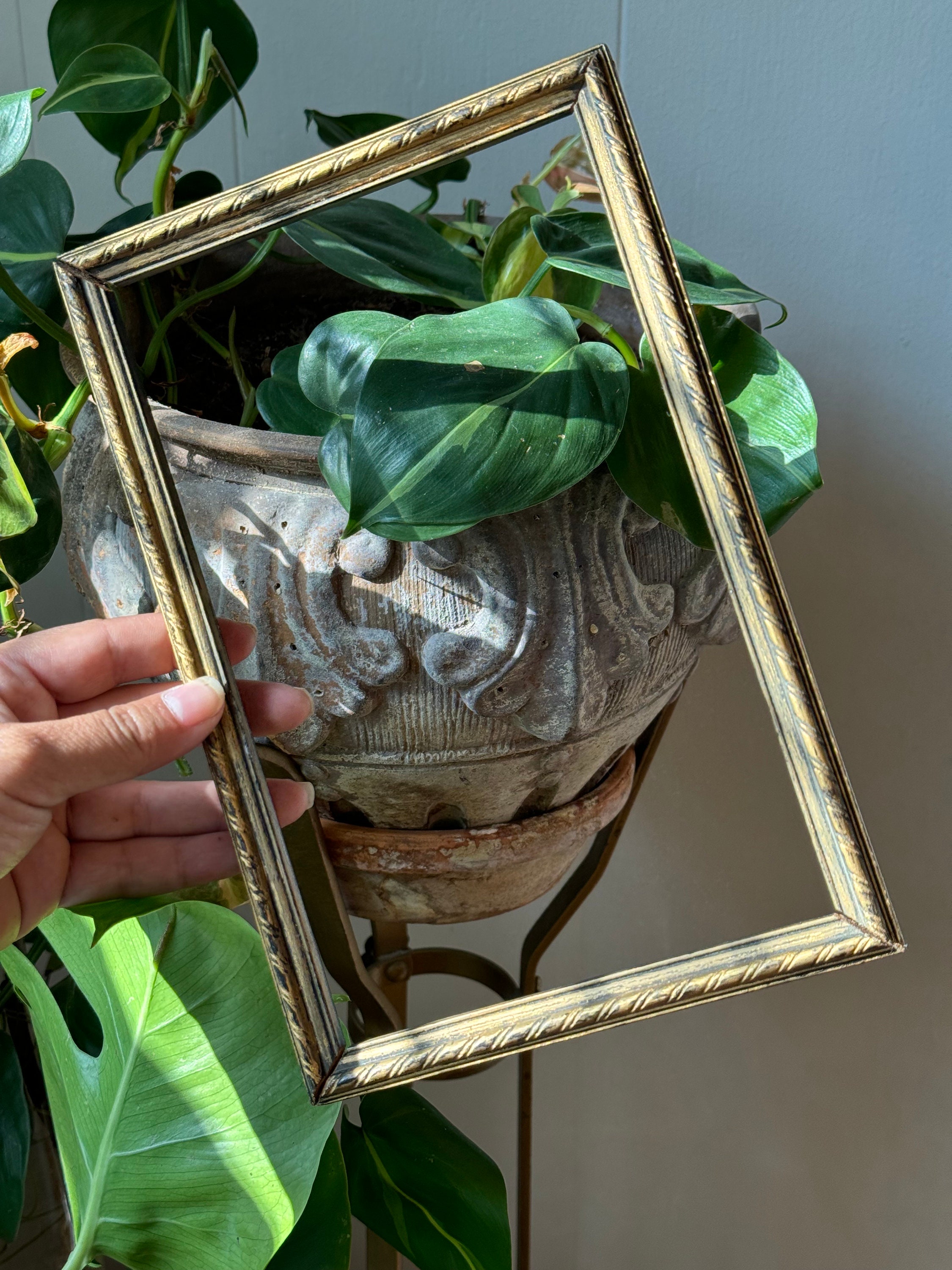 VINTAGE GOLD VICTORIAN Frame,vintage Canvas Frame,vintage Gold Canvas ...