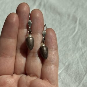 VINTAGE PERLE SILBER Ohrringe,Vintage Art Deco Brisur Ohrringe,Vintage Leverback Ohrringe,Vintage Teardrop Ohrringe,Vintage Brisur Perle