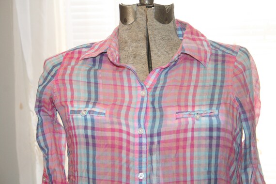 OLD NAVY BUTTON up Blouse,old navy button down sh… - image 3