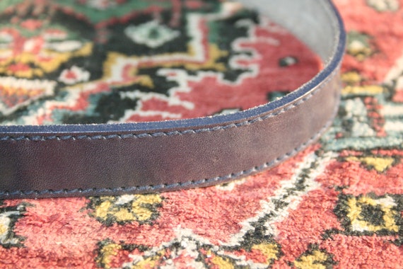 VINTAGE LIZ CLAIBORNE Belt,vintage blue leather b… - image 6