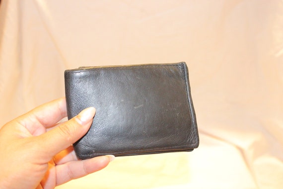 VGT BLACK LEATHER Wallet,black leather wallet,bif… - image 1