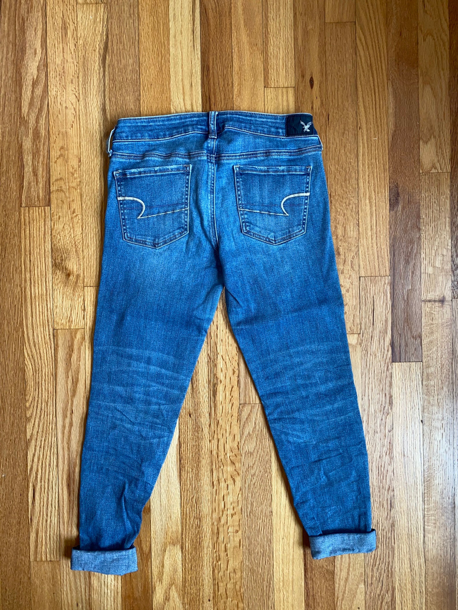 Size 8AMERICAN EAGLE Jeanscropped Jeanssize 8 Jeanshipster - Etsy