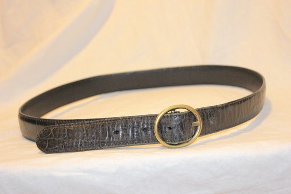 VGT BIKER LEATHER Belt,vintage biker belt,vintage… - image 1