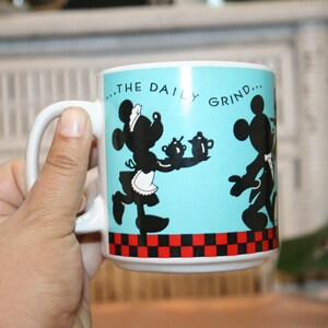 KOFFIE MICKEY MOUSE Cup, vintage mickey mouse, mickey mouse keuken, minnie muis keuken, minnie muis beker, mickey mouse beker, mickey muis mok afbeelding 1