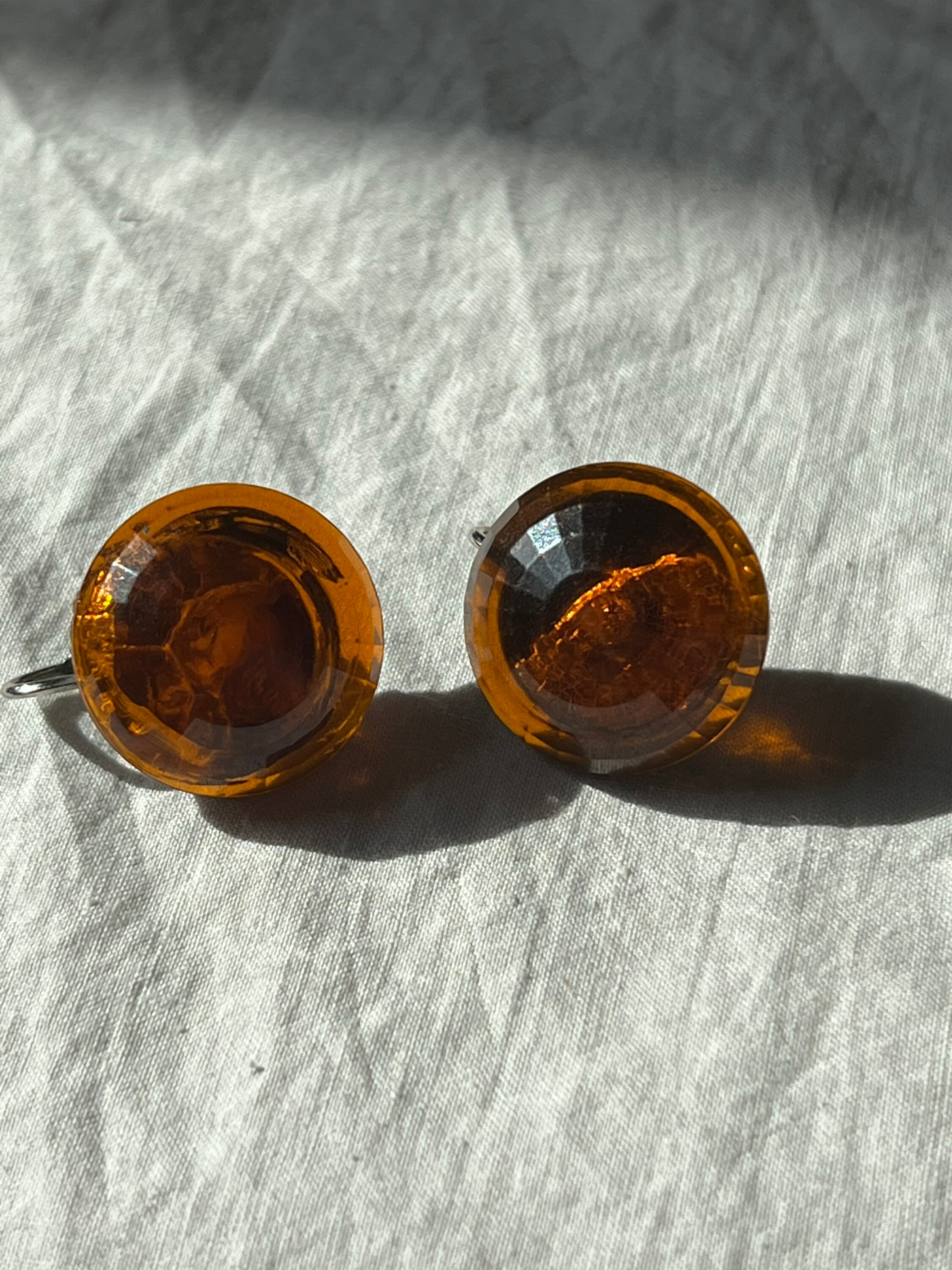Baltic Amber Ribbed Earrings Baltic Amber Ribbed Earrings