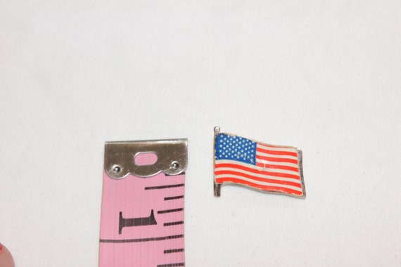 VINTAGE AMERICAN FLAG Brooch,vintage America Flag… - image 4