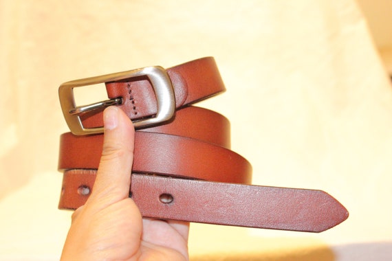 VGT BIKER LEATHER Belt,vintage biker belt,vintage… - image 1