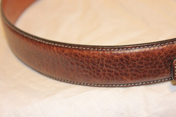 VGT LEATHER BELT,vintage brown leather belt,vinta… - image 9