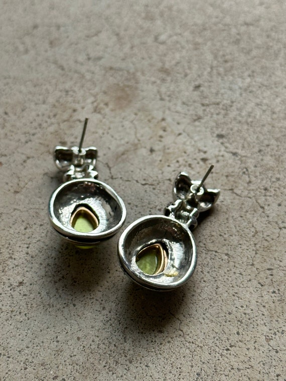 VINTAGE MOD EARRINGS,vintage mod pierced earrings… - image 3
