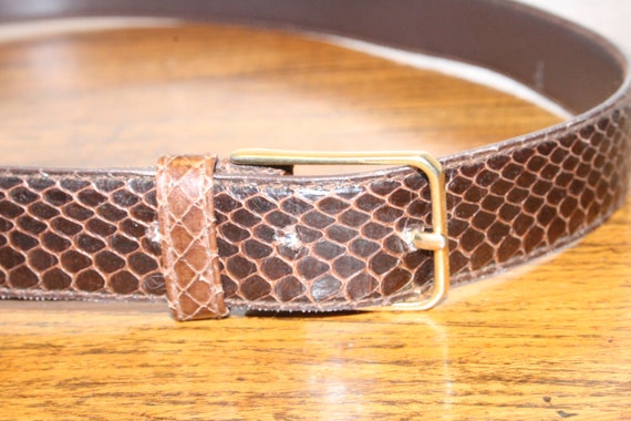 small,SNAKE SKIN BELT,snake belt,boho belt,southw… - image 4