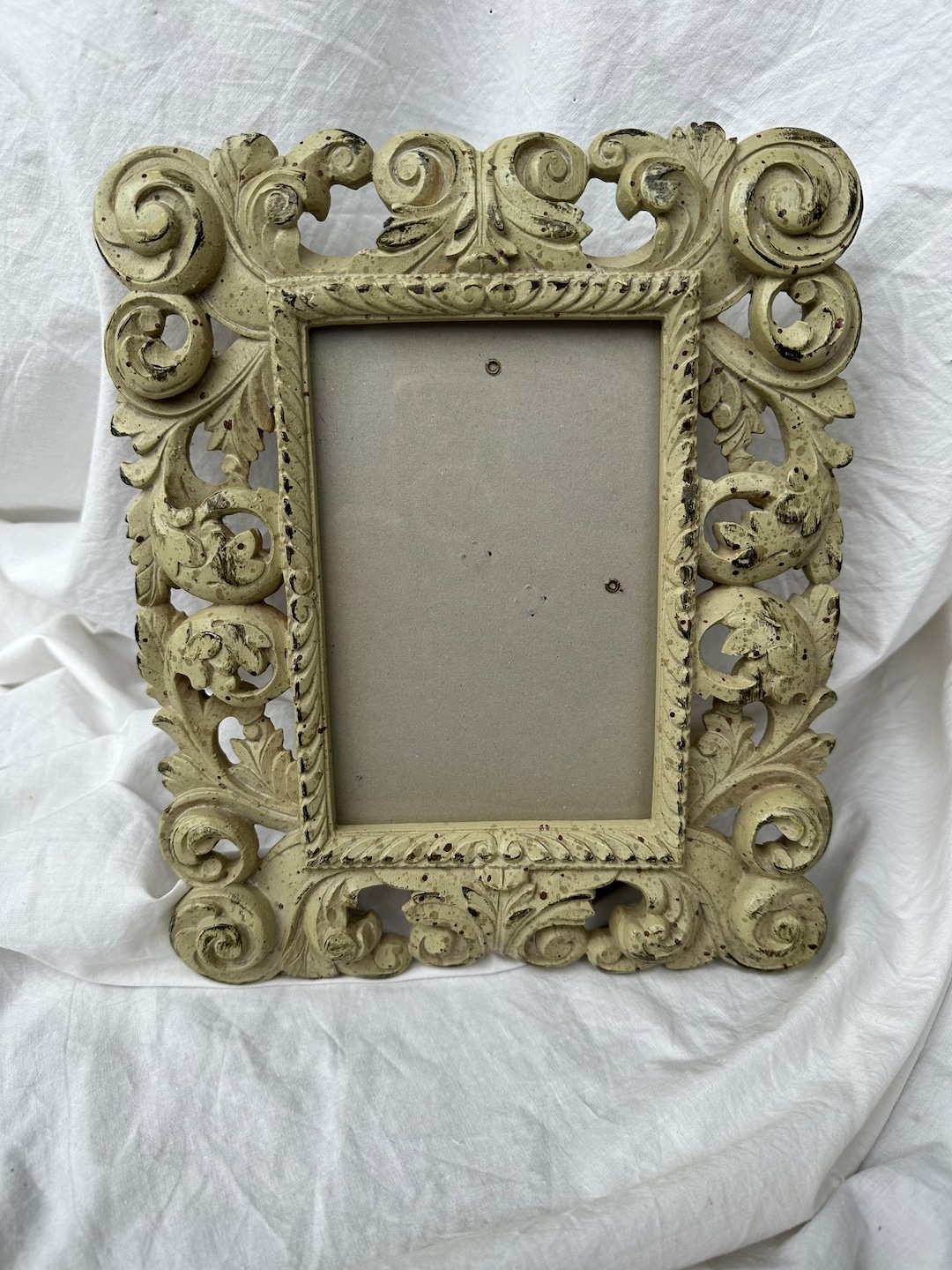 VINTAGE FRENCH PICTURE Frame,vintage Victorian Picture Frame,off White