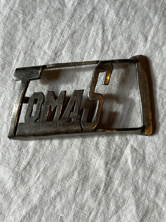 VGT TOMAS BUCKLE,vintage Tomas name buckle,vintag… - image 8