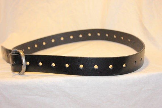 VINTAGE LEATHER BIKER Belt,vintage leather belt,w… - image 3