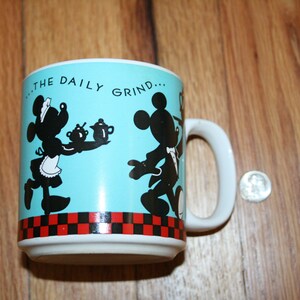 KOFFIE MICKEY MOUSE Cup, vintage mickey mouse, mickey mouse keuken, minnie muis keuken, minnie muis beker, mickey mouse beker, mickey muis mok afbeelding 2