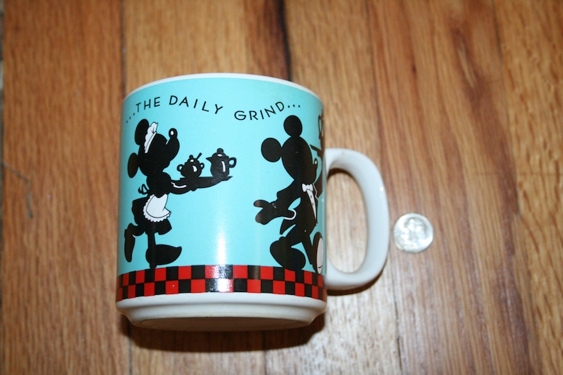 KOFFIE MICKEY MOUSE Cup, vintage mickey mouse, mickey mouse keuken, minnie muis keuken, minnie muis beker, mickey mouse beker, mickey muis mok afbeelding 2