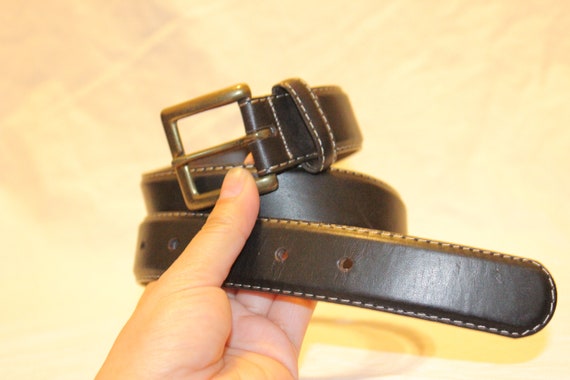 VGT LEATHER BELT,vintage brown leather belt,vinta… - image 2