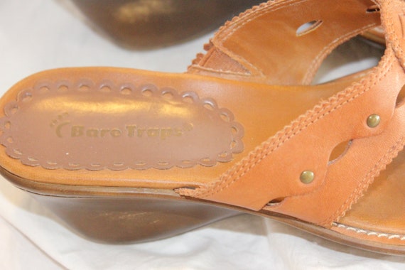size 8 VGT SANDAL HEELS,vintage boho wedding shoe… - image 6