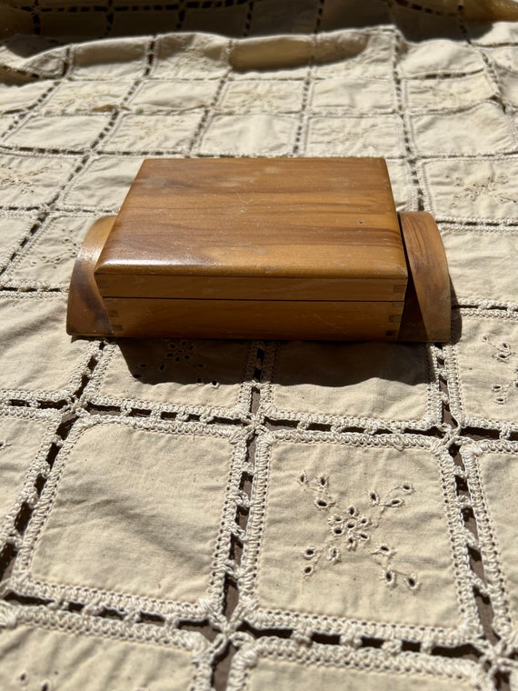 VINTAGE HANDMADE WOOD Box,vintage wood box,vintag… - image 8